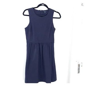 Navy Madewell Sleeveless Dress With Pockets